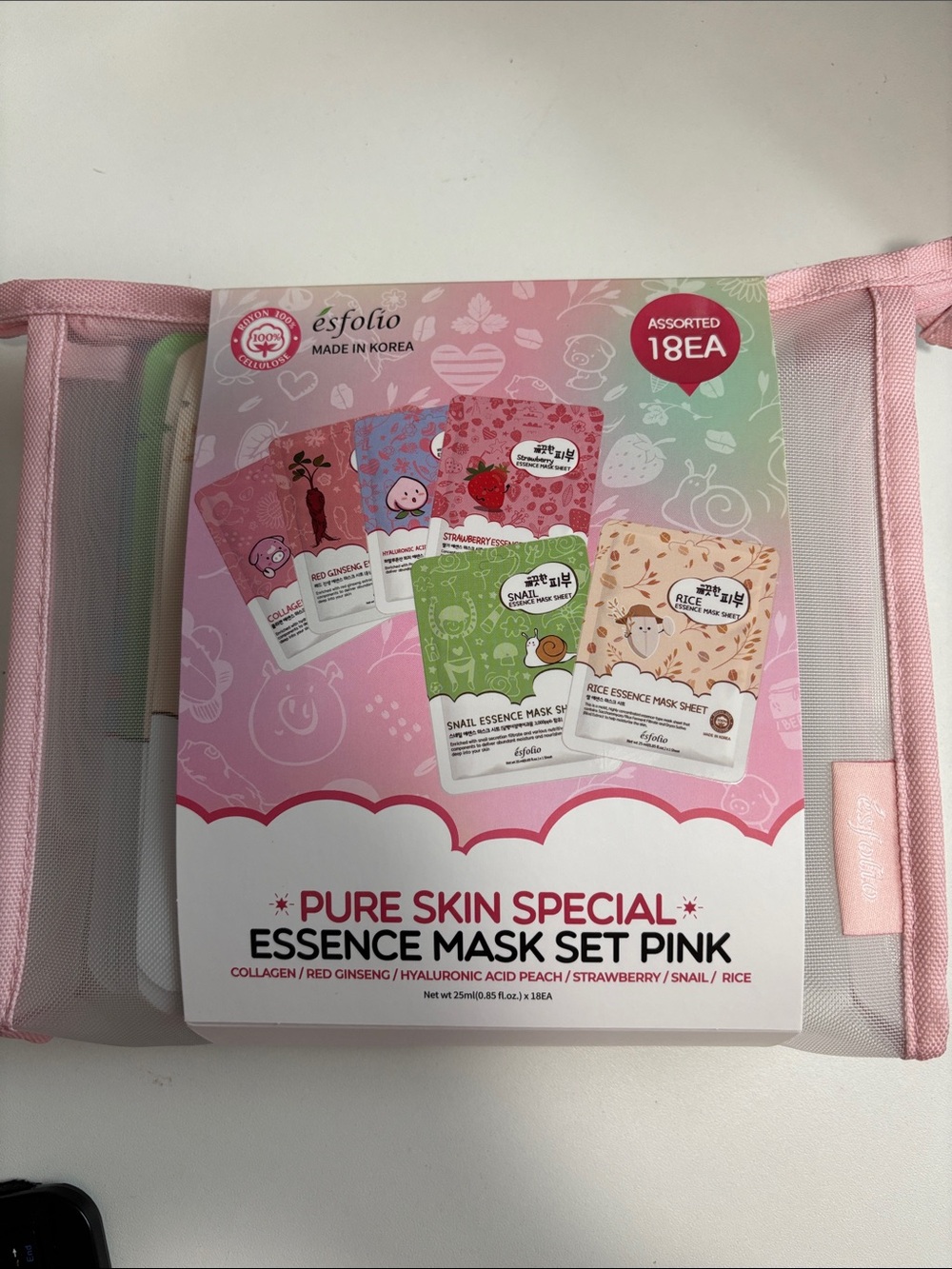 Esfolio Pure Skin Special Essence Mask Set - (18 Pack)